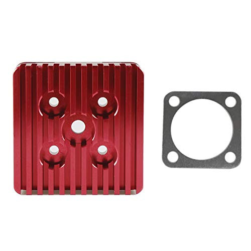 HGC CNC Red Cylinder Head For Racing 66cc-80cc Engine Motorized Bike Bicycle