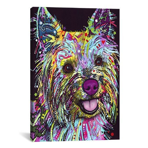 iCanvasART Yorkie Canvas Art Print by Dean Russo, 18 by 12-Inch