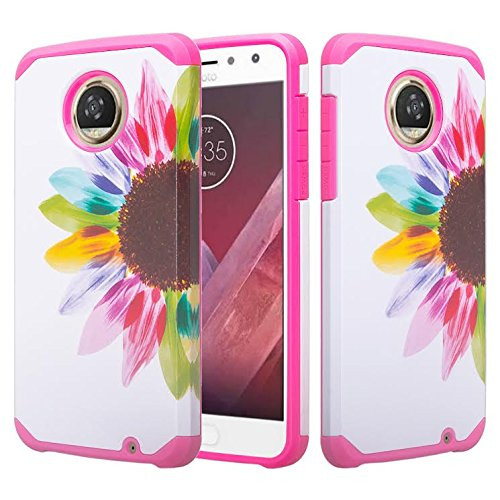 Motorola Moto Z2 Play Droid Case -Shock Absorption-Impact Resistant- Hybrid Dual Layer Armor Defender Protective Case Cover for Moto Z2 Play -2nd Gene