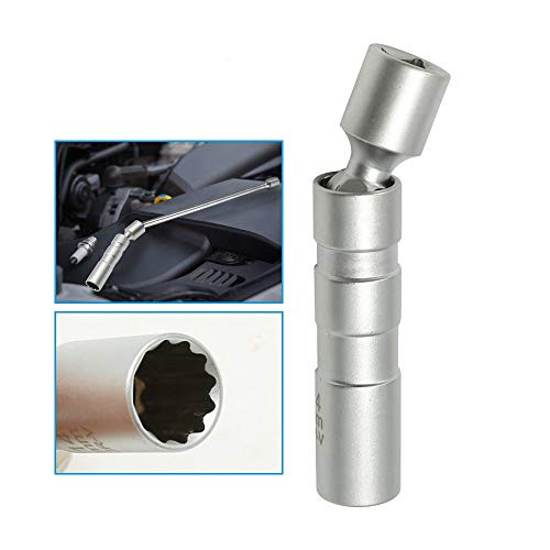 Magnetic Swivel Spark Plug Socket 14mm Thin Wall 3-8-Inch Drive 12-Point Spark Plug Socket