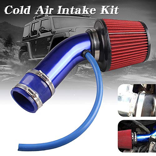Sporacingrts Cold Air Intake Pipe  76mm 3 Inch Universal Performance Car Cold Air Intake Turbo Filter Aluminum Automotive Air Filter Induction Flow Ho