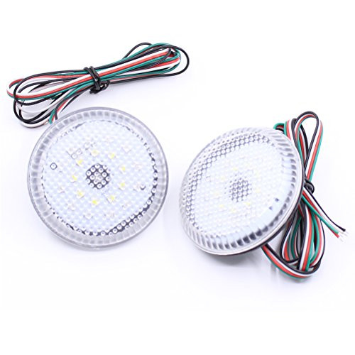 Paision Clear Lens Rear Bumper Reflector LED Brake Tail Light fog Lamp for Scion Xb Iq Toyota Sienna Corolla Pathfinder