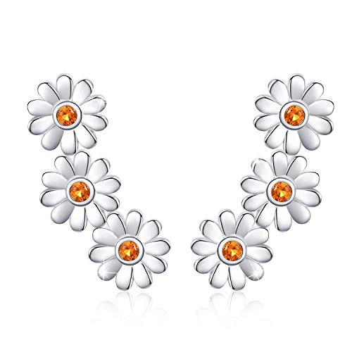 Daisy Flower Earrings  925 Sterling Silver Studs Earrings  Hypoallergenic for Sensitive Ears Triple Daisy Sunflower Flower Earrings  Jewelry Gift for Daisy Flower Earrings  925 Sterling Silver Studs Earrings  Hypoallergenic for Sensitive Ears Triple Daisy Sunflower Flower Earrings  Jewelry Gift for