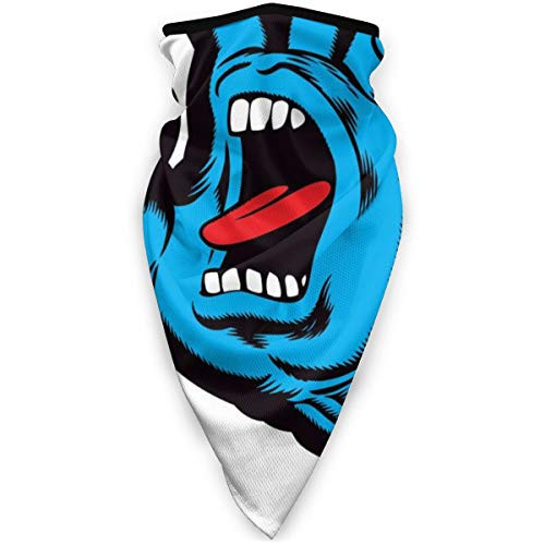 Santa-Cruz 3D Seamless Bandana Rave Face Mask Dust Wind Scarf Sports Headwear Neck Gaiter Balaclava for Men Women Black