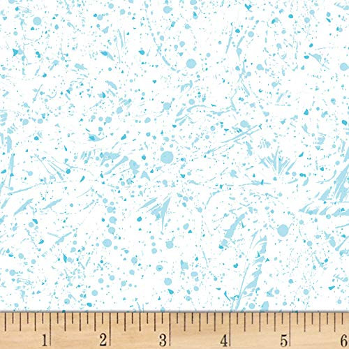 PandB Textiles Sea Shore Collection Splash Light Blue Quilt Fabric By The Yard