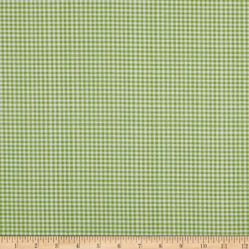 Andover Meow Meadow Gingham Green Quilt Fabric -0664347-