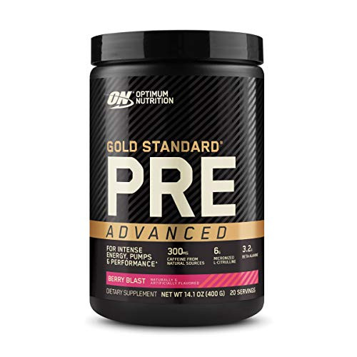 Optimum Nutrition Gold Standard Pre Workout Advanced  with Creatine  Beta-Alanine  Micronized L-Citrulline and Caffeine for Energy  Keto Friendly  Ber