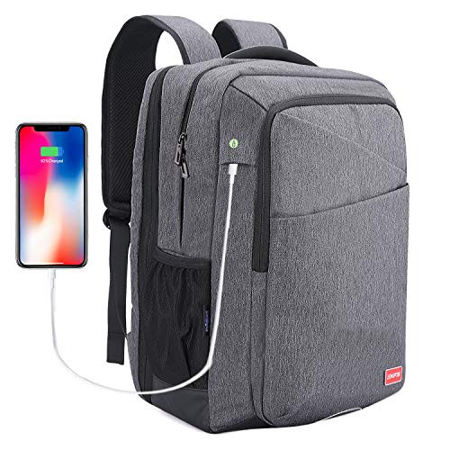 Business Travel Laptop Backpack-15NF36 Laptops Backpack with USB Charging Port,Water Resistant College School Computer Bag for Women & Men Fits 15.6 Inch Laptop and Notebook - Grey Business Travel Laptop Backpack-15NF36 Laptops Backpack with USB Charging Port,Water Resistant College School Computer Bag for Women & Men Fits 15.6 Inch Laptop and Notebook - Grey