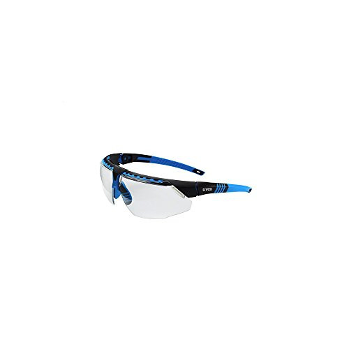 Uvex S2870 Avatar Adjustable Safety Glasses with Hardcoat Anti-Scratch Coating  Standard  Blue-Black