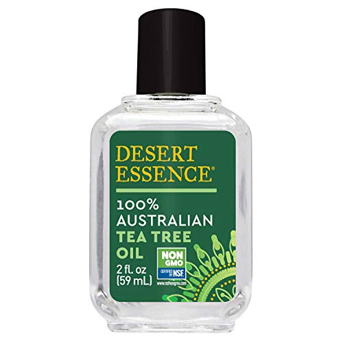 Desert Essence 100 Australian Tea Tree Oil - 2 Fl Oz - Therapeutic Grade Essential Oil - Skin Irritation - Glowing Skin - Home Cleansing - Refreshing