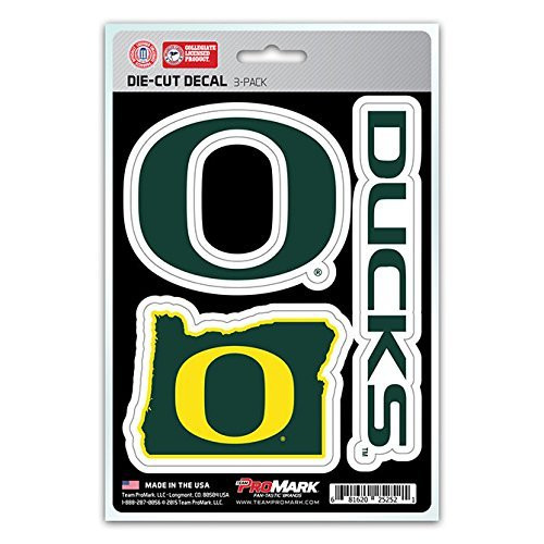 NCAA Oregon Ducks Team Decal  3-Pack