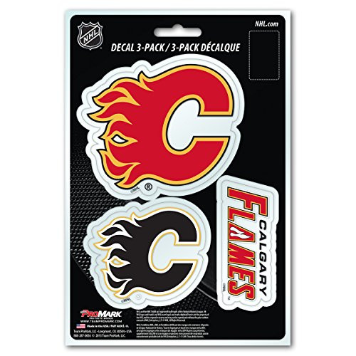 NHL Calgary Flames Team Decal  3-Pack