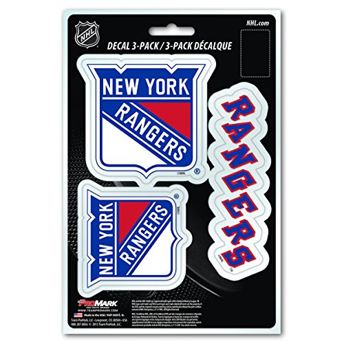 NHL New York Rangers Team Decal 3-Pack NHL New York Rangers Team Decal 3-Pack