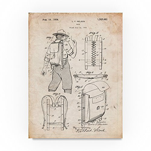 Backpack by Cole Borders, 18x24-Inch Canvas Wall Art