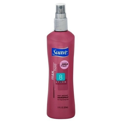 Suave Max Hold 8 Non Aerosol Hairspray 11 oz -Pack of 6-