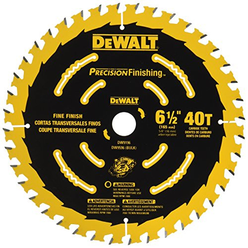 DEWALT 6-1-2-Inch Circular Saw Blade  40-Tooth -DW9196-