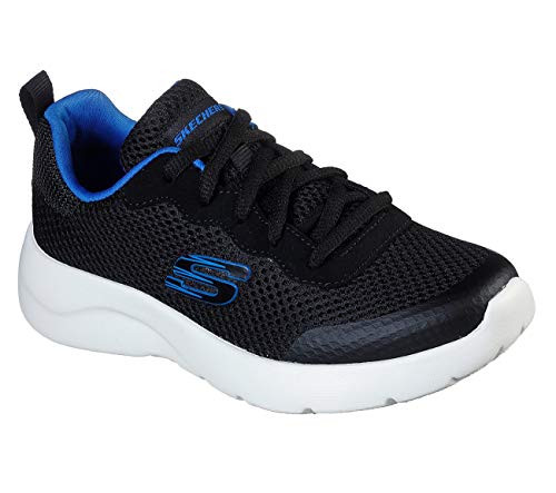 Skechers Boys Dynamight 2-0 Sneaker  Black-Royal 11 Little Kid