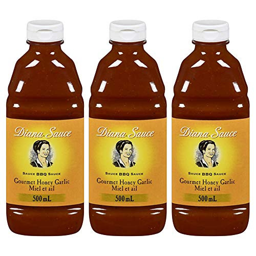 Diana Honey Garlic Barbeque Sauce 500ml 3-Pack -Imported from Canada- Diana Honey Garlic Barbeque Sauce 500ml 3-Pack -Imported from Canada-