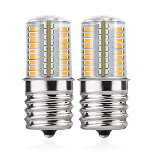 DiCUNO E17 LED Bulb Microwave Oven Light 4 Watt Dimmable Warm White 3000K 72x3014SMD AC110-130V -2-Pack-