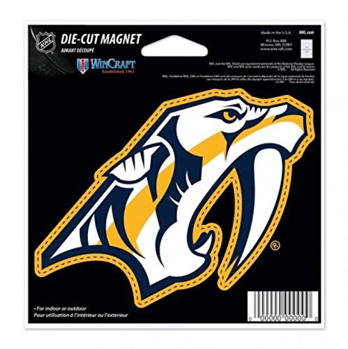 WinCraft NHL Nashville Predators Color 4-5 x 6 Die Cut Magnet