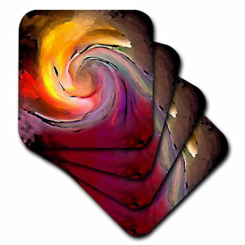 3dRose Digital Artwork Design 8 Coaster  Soft  Set of 8