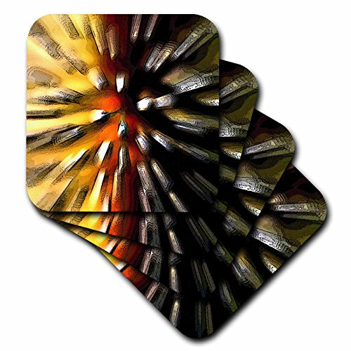 3dRose CST-1284-1 Digital Artwork Design 9 Soft Coasters  Set of 4