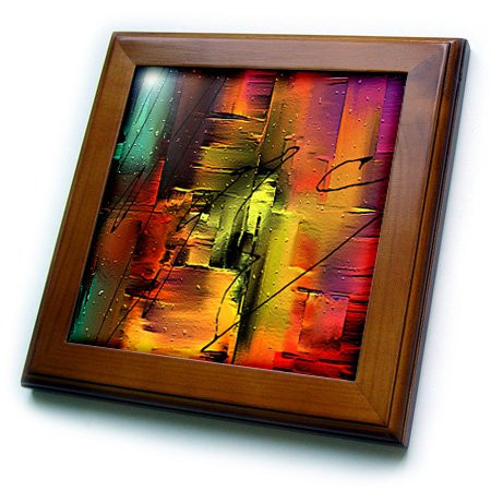 3dRose LLC ft-3177-1 Digital Artwork Design 8 by 8-Inch Framed Tile