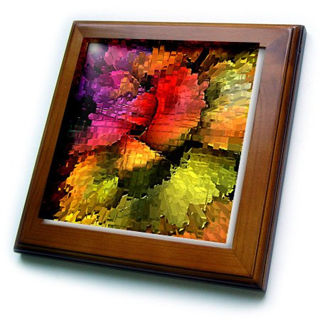 3dRose LLC ft-4064-1 Digital Artwork Design 8 by 8-Inch Framed Tile