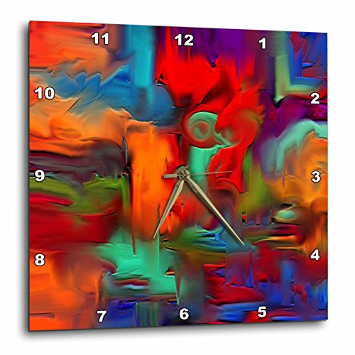 3dRose Digital Artwork Design Wall Clock  10 by 10-Inch