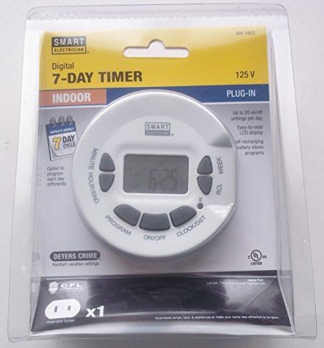 Coleman Cable 59732 Indoor 7-Day Digital Timer