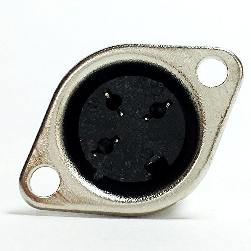 CESS DIN Female Jack Socket 3-Pin Panel-Chassis Mount Soldering - 3 Pin DIN Socket -jcx- -4 Pack-