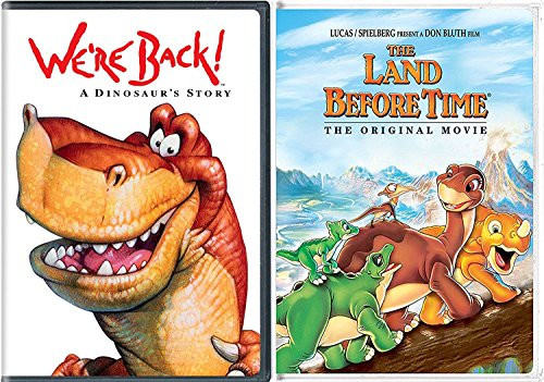 Land Before Time and Were Back DVD A Dinosaur Story Movie Bundle Family Cartoon Set
