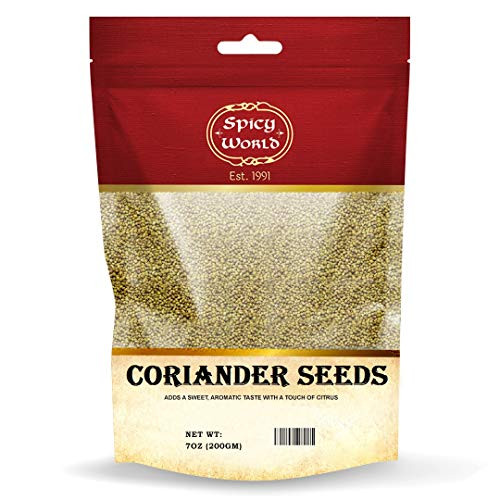 Coriander Seeds Whole 7oz -200g- - Indian Corriander ~ By Spicy World-