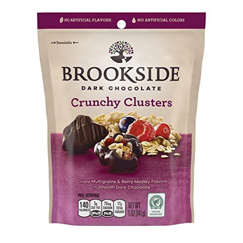 BROOKSIDE Dark Chocolate Crunchy Clusters Berry Medley 5 Ounce -Pack of 12- BROOKSIDE Dark Chocolate Crunchy Clusters Berry Medley 5 Ounce -Pack of 12-