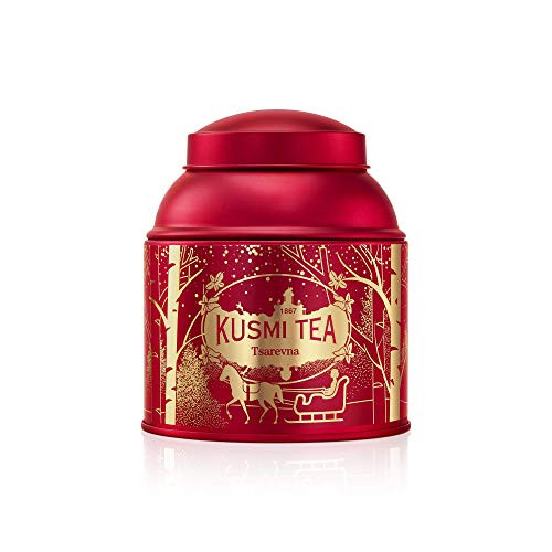 Kusmi Tea Tsarevna Limited Edition - Blend of black tea and organic orange peel flavored with winter spices and sweet note of vanilla and almond - del