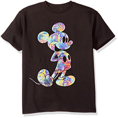 Disney Big Boys Mickey Short Sleeve T-Shirt  Mouse Black  S Disney Big Boys Mickey Short Sleeve T-Shirt  Mouse Black  S