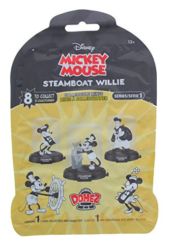 Disney Mickey Mouse Steamboat Willie Domez Collectible Minis Series 1 With 8 To Collect