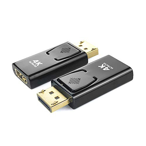 DisplayPort to HDMI Adapter  PeoTRIOL 4K Gold-Plated DP Male to HDMI Female Converter Adapter  Compatible for Lenovo Dell HP Desktop with DisplayPort