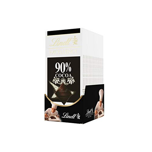 Lindt Excellence Bar 90 Cocoa Supreme Dark Chocolate Gluten Free Great for Holiday Gifting 3-5 Ounce -Pack of 12- Lindt Excellence Bar 90 Cocoa Supreme Dark Chocolate Gluten Free Great for Holiday Gifting 3-5 Ounce -Pack of 12-