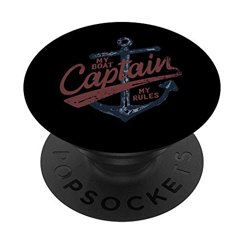 My Boat My Rules Sailing PopSockets Grip and Stand for Phones and Tablets