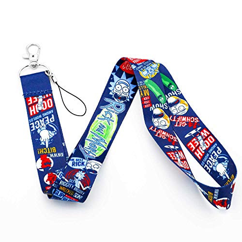Rick and Morty Lanyard ID Badge Holder Breakaway Lanyard Keychain -LD-Rick2F-