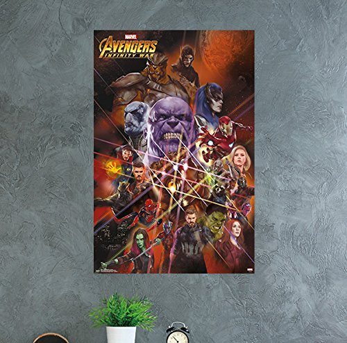 Trends International Avengers: Infinity War-Universe Wall Poster, 24.25" X 35.75", Multicolor