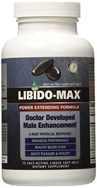 Libido-max Power extending formula 75 fast-acting liquid soft-gels