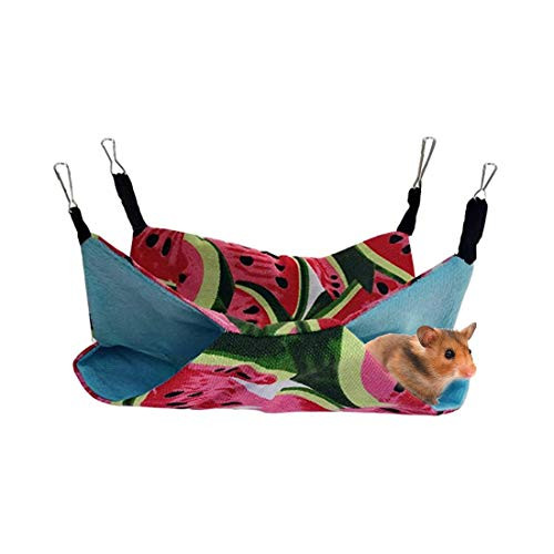 Pet Small Animal Hanging Hammock for Ferret Hammock Bed Luxury Double Bunkbed Hammock Toy for Hamster Parrot Rat Guinea-Pig Mice Chinchilla Flying Squ Pet Small Animal Hanging Hammock for Ferret Hammock Bed Luxury Double Bunkbed Hammock Toy for Hamster Parrot Rat Guinea-Pig Mice Chinchilla Flying Squ