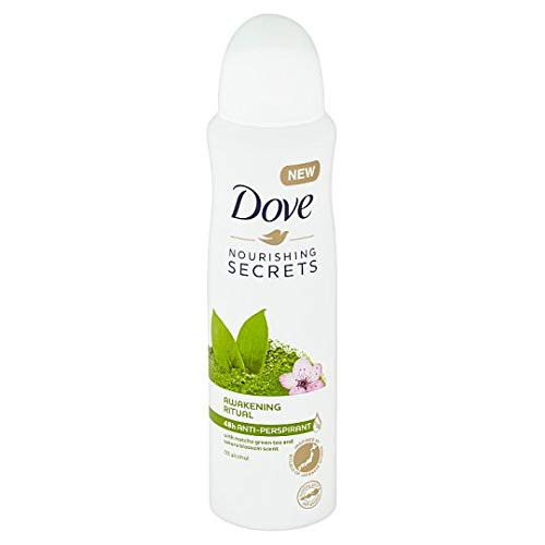 Dove Antiperspirant Body Spray 150Ml Nourishing Secrets Awakening Ritual Matcha Green Tea and Sakura Blossom -Package May Vary- Pack of 3
