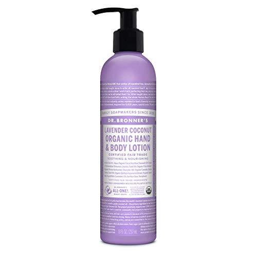 Dr- Bronners and Sun Dogs Magic Body Care Organic Lotions Lavender Coconut 8 fl- oz-