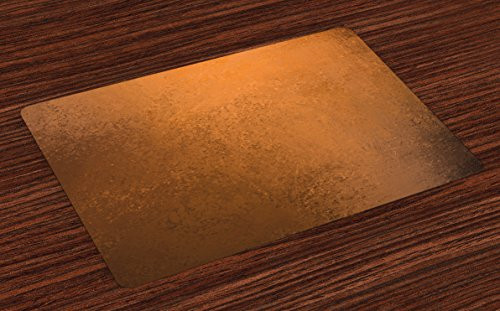 Ambesonne Abstract Place Mats Set of 4  Grungy Looking Vintage Texture Weathered Abstract Surface Rough Wall Print  Washable Fabric Placemats for Dini