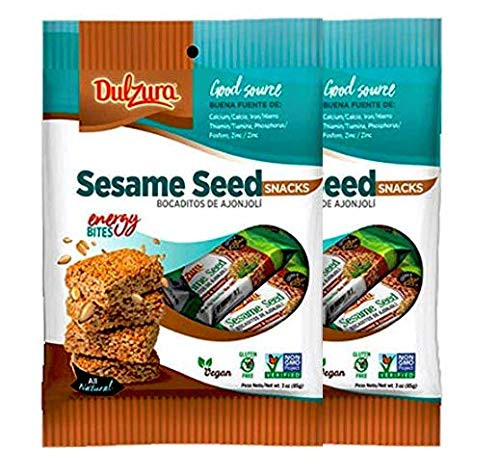 Dulzura Borincana Sesame Seed Snacks Energy Bites 3 oz -2 Pack-