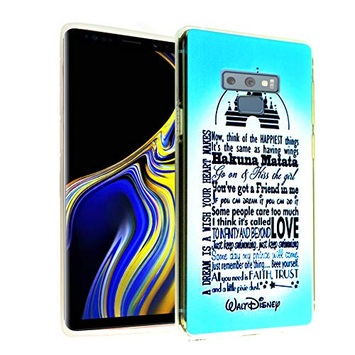 Note 9 Case Dream Love  DURARMOR FlexArmor Rubber Flexible Bumper Shockproof Ultra Slim TPU Case Drop Protection Cover for Note 9- Love Dream