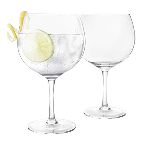Final Touch Gin Glasses - Set of 2 Lead-Free Crystal - DuraShield Titanium Reinforced  Handcrafted